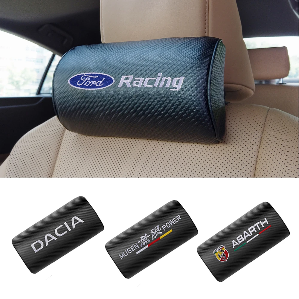 

1pcs Car Seat Headrest Cushion Neck Pillow Support Rest Travelling Auto Accessories For Ford focus kuga fusion Mustang ST Edge