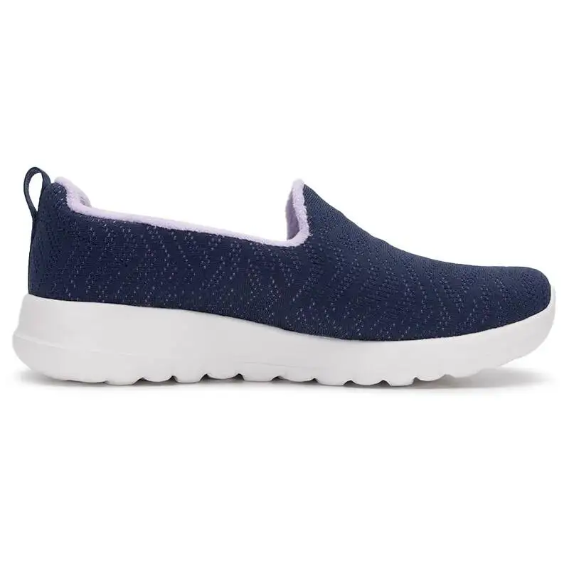 Фото Новые модные женские повседневные туфли Skechers для спорта и фитнеса, удобные, на флисовой подкладке, 124676-NVLV №3