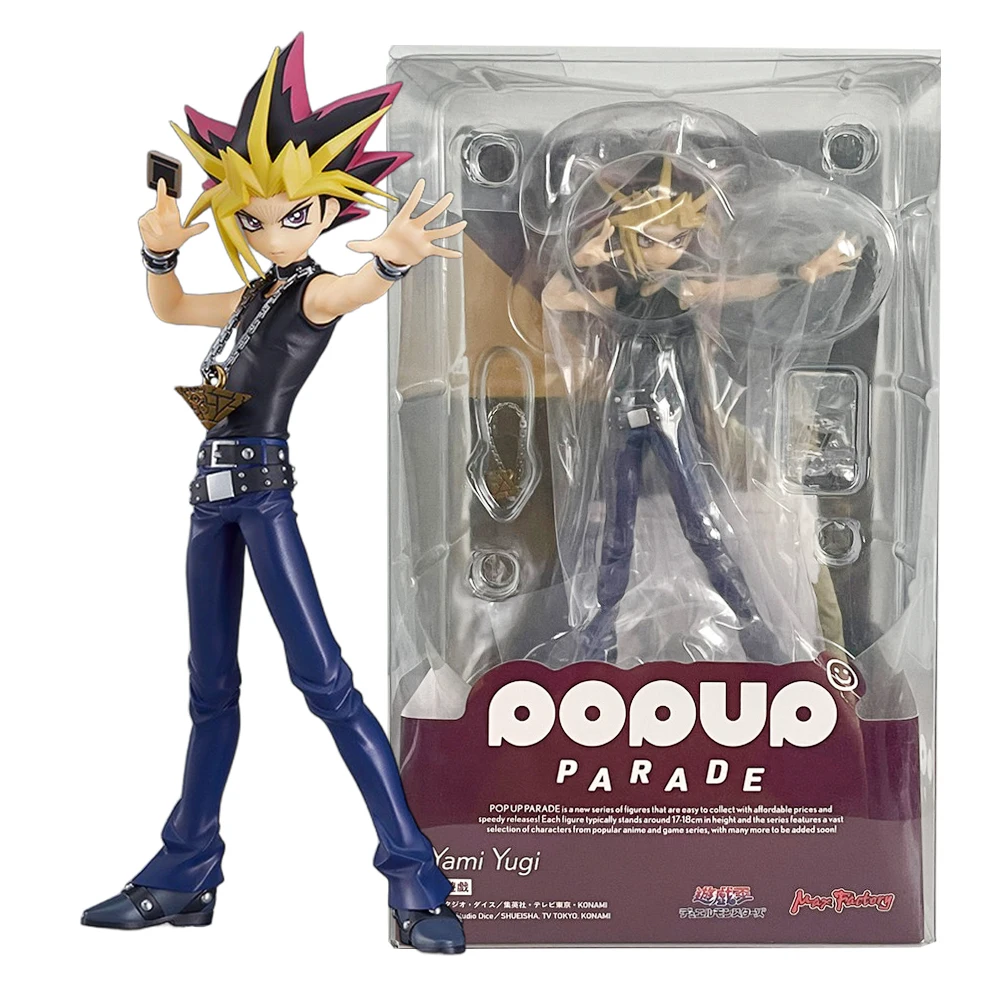 Фото Аниме-игра 17 см Yu-Gi-Oh! Фигурка Duel Monsters Yami Yuugi Battle Light Series Dark Magician Girl Модель игрушки Кукла Фигурка №1