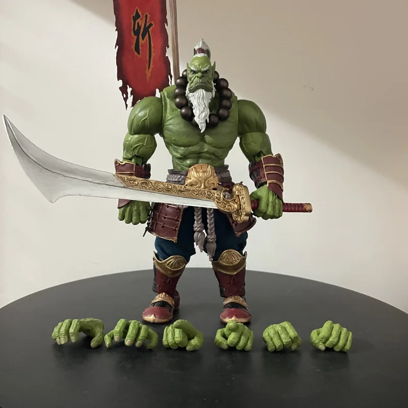 Фото Фигурка орка из World of Warcraft, 21 см, Мастер клинков, Коллекционная модель Guardian of the Horde, Декоративные игрушки, Подарки №3