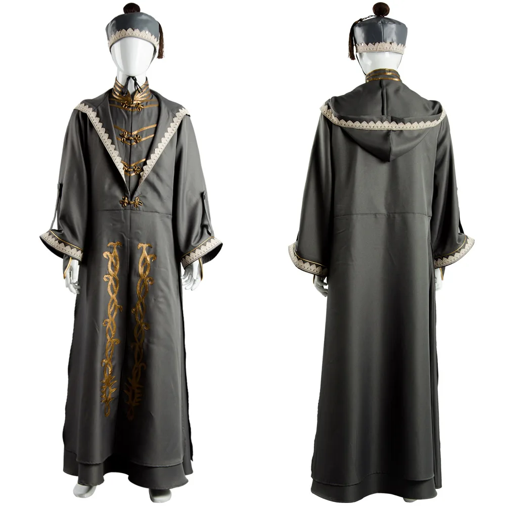 

Dumbledore Cosplay Costume Outfit Adult Robe Cloak Hat Full Set Halloween Carnival Costume