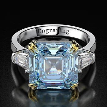 Citrine Diamonds Gemstone Wedding Engagement Ring 2