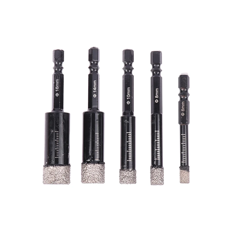 

Hexagonal Handle Brazing Diamond Sand Hole Opener Circular Ceramic Tile All Ceramic Dry Drilling Drill Bit