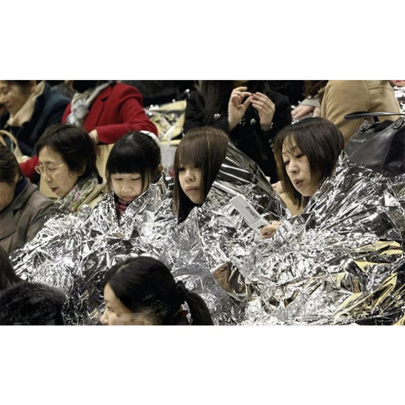 Спасательное одеяло для оказания первой помощи из фольги Mylar Lifesave теплое уличное