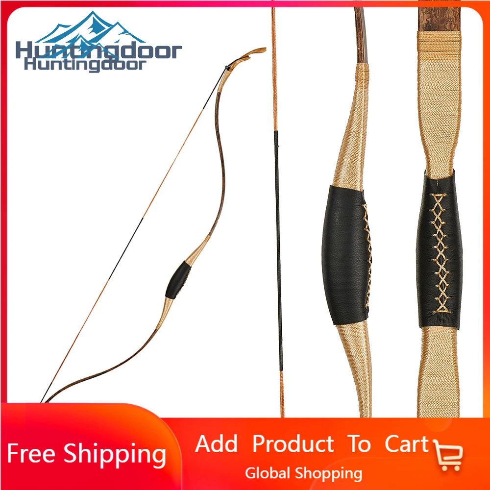 

Huntingdoor традиционный лук 25lbs/30lbs/35lbs/40lbs для охоты стрельбы практики импорт деревянный лук Рог луки для спорта на открытом воздухе