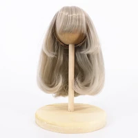 doll wig 16 circumference 15 16 5cm curl for 28cm bjdsd doll accessories long hair with bangs dress up girl diy kid toy