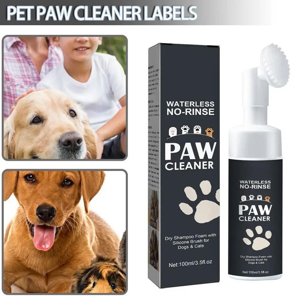 

Натуральный ингредиент, очищающее средство для собак и кошек без воды, средство для очистки лап, силиконовая щетка, сухой шампунь для домашних животных