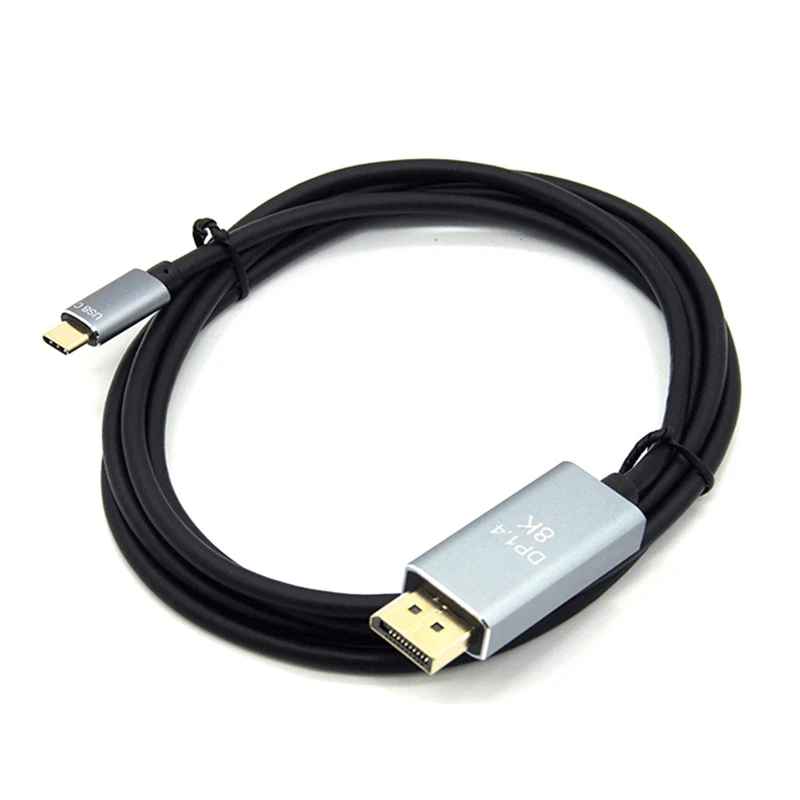 

2022 Новый кабель USB C к DisplayPort 1,4 8K USB Type-C к DP 1,4 Alt режим видео адаптер конвертер 8K 120 Гц DP кабель монитора