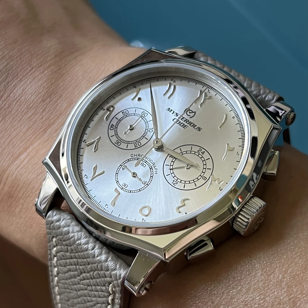 

Часы мужские кварцевые с хронографом, 42 мм, с арабскими цифрами