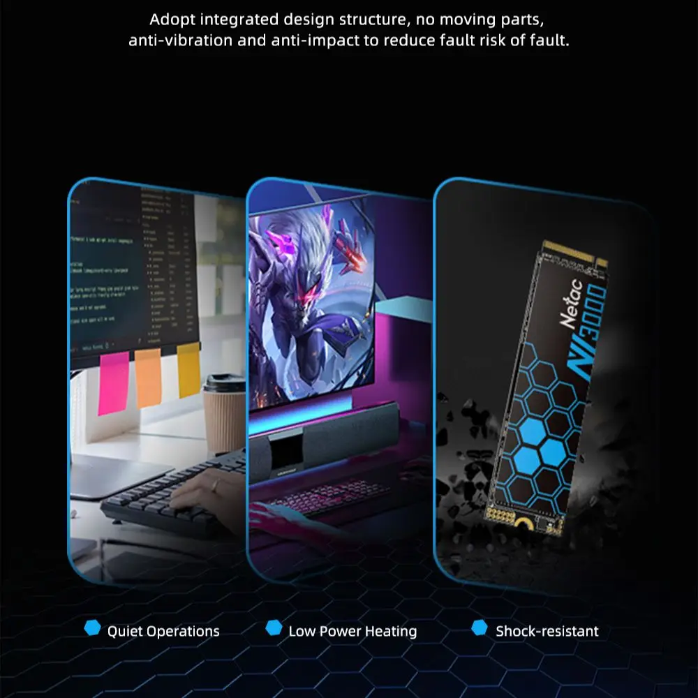 Внутренний SSD Netac NVMe M2 1 ТБ 2 500 ГБ 250 3500 МБ/с