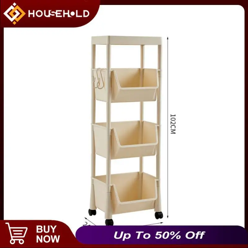 

High Quality Bookcase Universal Simple Mobile Bookshelf Living Room Home Home Floor Trolley Shelf Organization Storage Portable