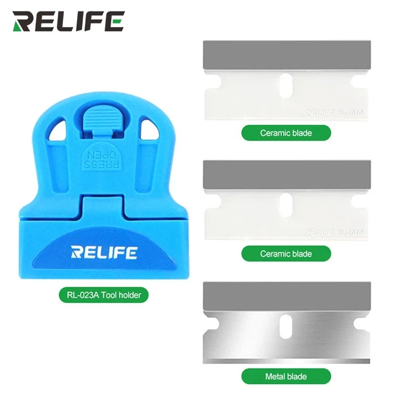 

Бритва керамическая Relife для резки экрана телефона, поляризатор/удаление Оса, сухой клей, изоляция с одной кромкой, Нержавеющее лезвие
