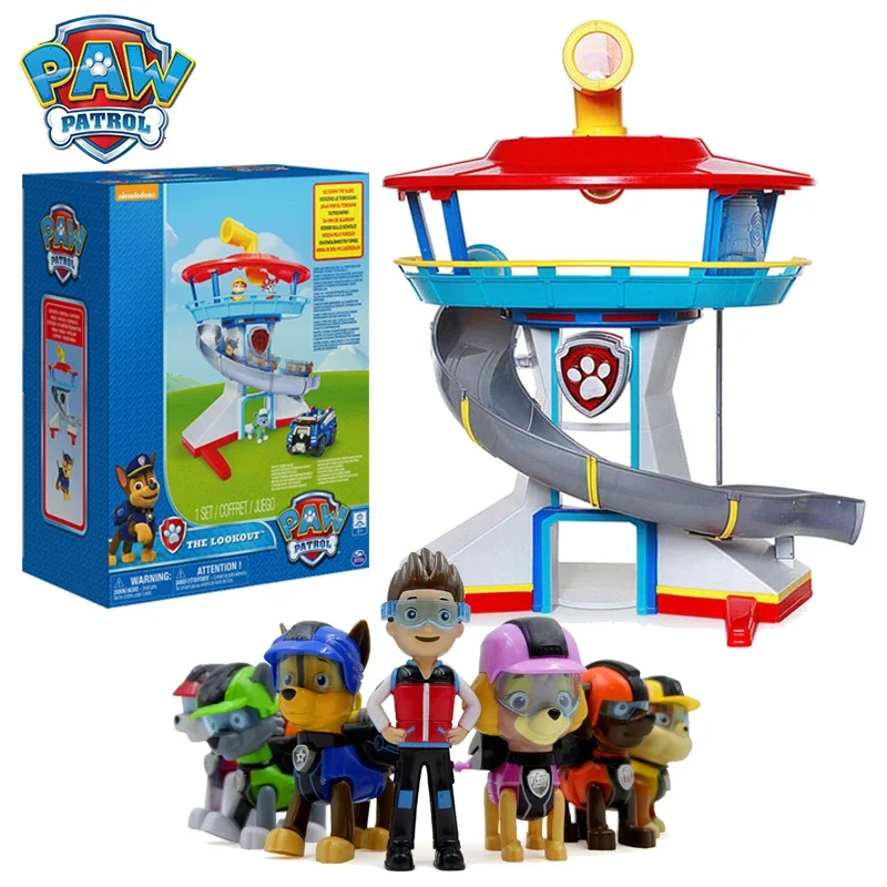 

Paw Patrol Toys Dog Captain Patrulla Canina Set Rescue Base Command Center Kids Toys Boy Birthday Gift