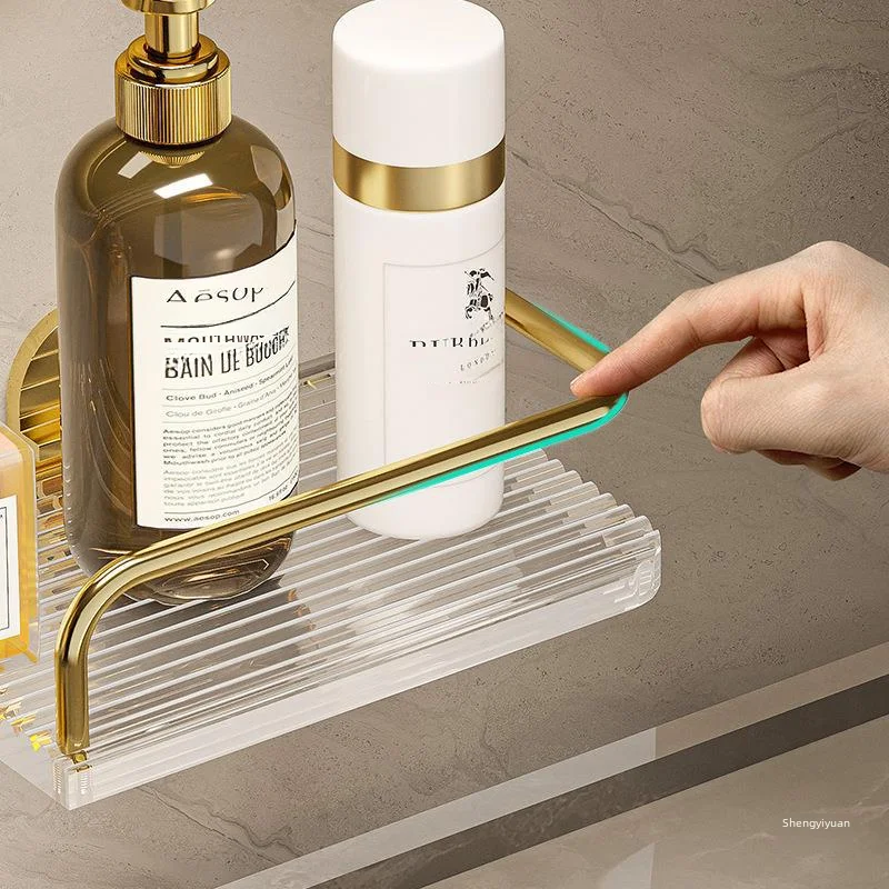 Акриловая полка для хранения в ванной комнате настенный держатель туалетной