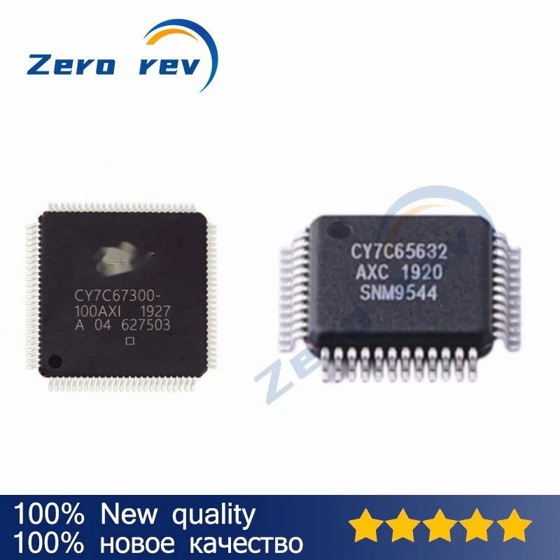 

1Pcs 100% New CY7C67300-100AXI CY7C67300 TQFP-100 CY7C65632-48AXC CY7C65632AXC TQFP-48 Original Chips Ic