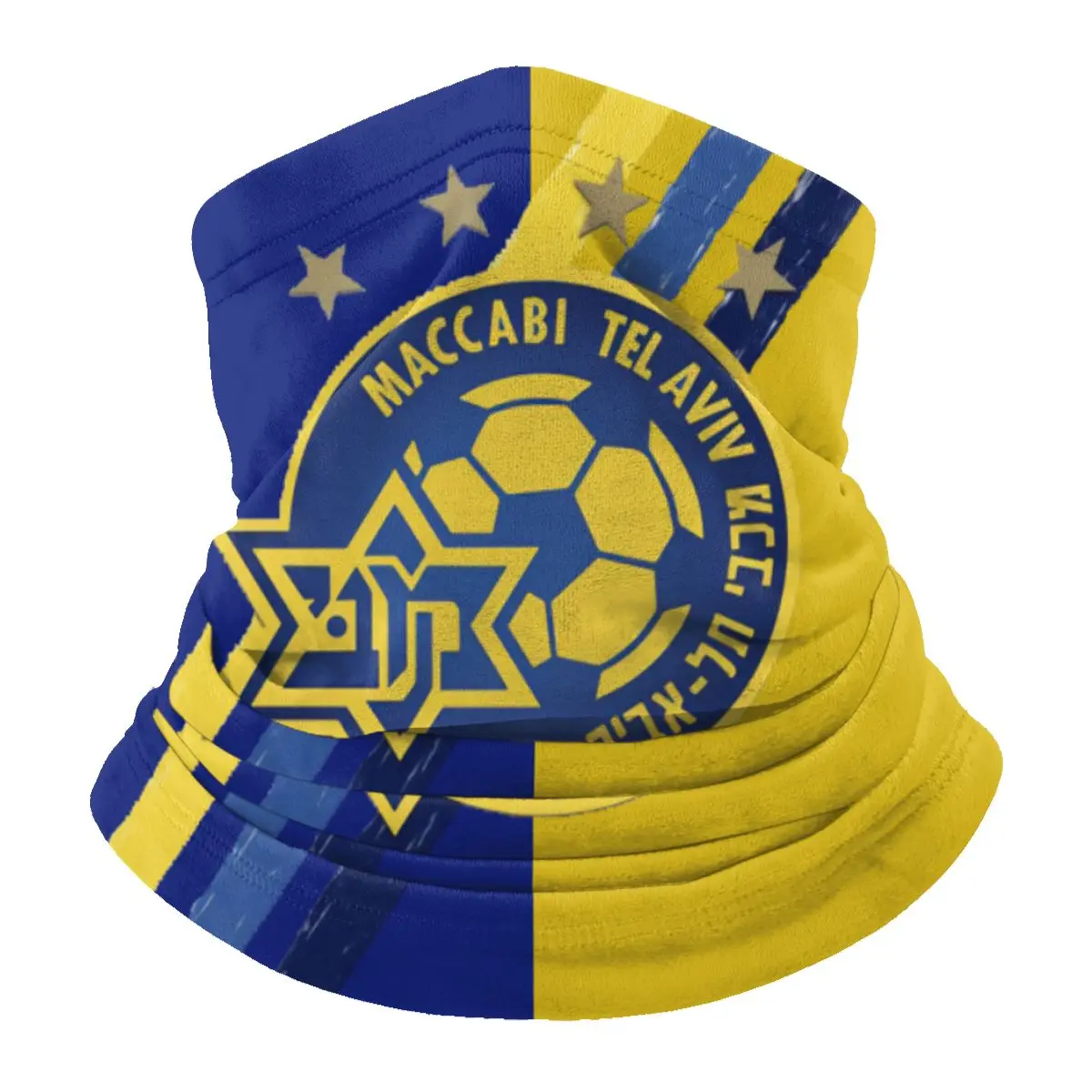 

Israel Maccabi Tel Aviv Fc Neck Scarf Bandana Soft Breathable Balaclava Scarf For Men And Women