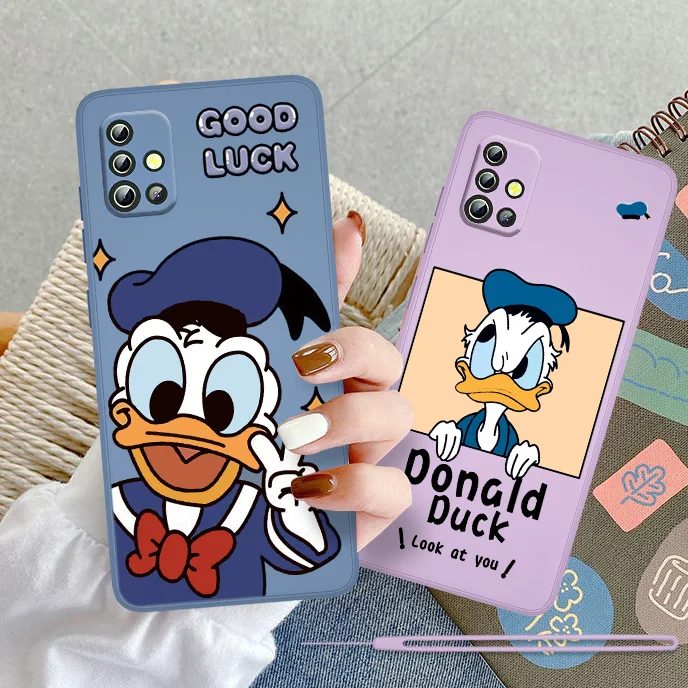 

Donald Duck Cute Daisy For Samsung Galaxy A73 A72 A71 A53 A52 A51 A42 A33 A32 A31 A22 A21 A11 Liquid Rope Soft Phone Case
