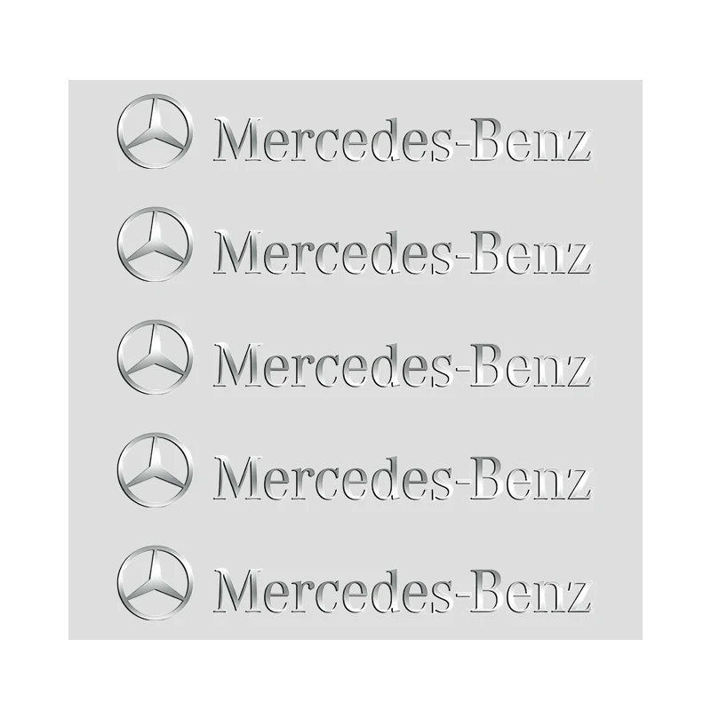 

3D металлическая эмблема, наклейка для украшения интерьера автомобиля, Стайлинговые наклейки для Mercedes Benz AMG W205 C300 W203 W206 W108 W124 W126 W140