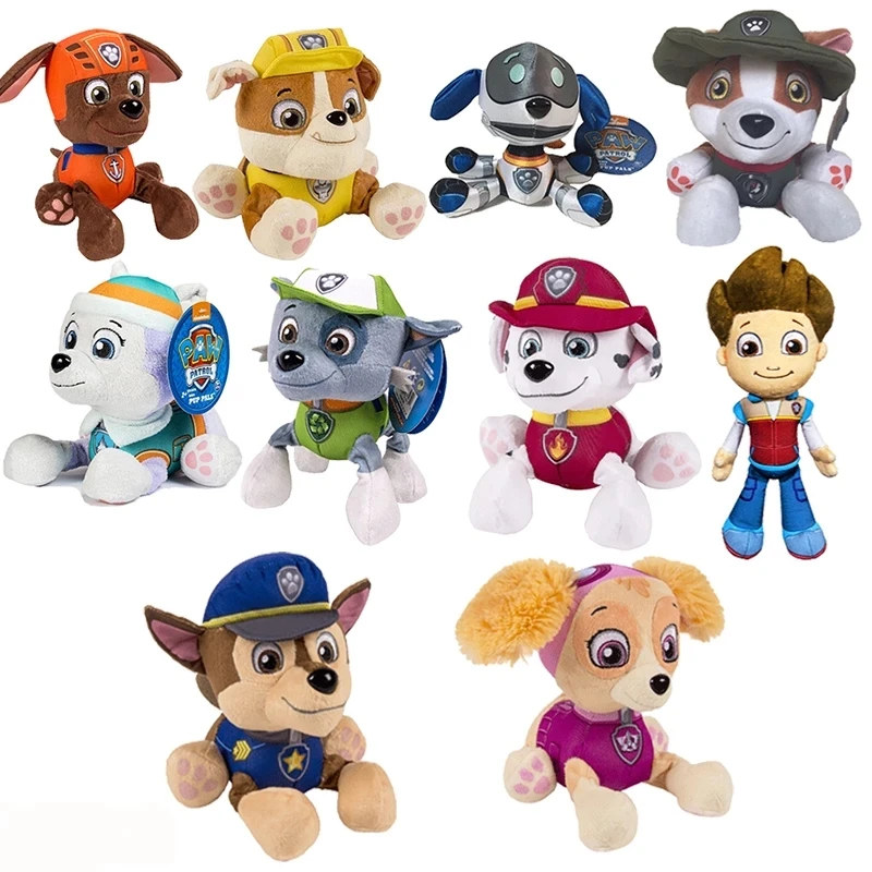 Плюшевая собака Щенячий патруль Маршал Эверест трекер Чейз Скай плюшевая анимэ