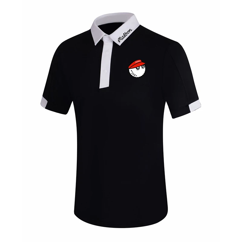 

Men's Golf Apparel Spring Summer New Outdoor Sports Shirt Quick Dry POLO Shirt Top White Or Black Casual Short Sleeve T-shirt