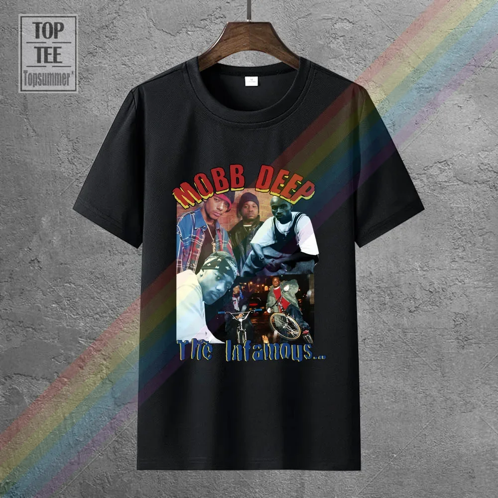 Mobb глубокая винтажная двойная хип-хоп индивидуальная Мужская футболка Размер M 2Xl