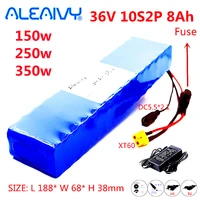 36v 8ah 18650 10s2p lithium ion battery pack 20a bms is suitable for xiaomijia m365 pro ebike bicycle scooter xt60 charger