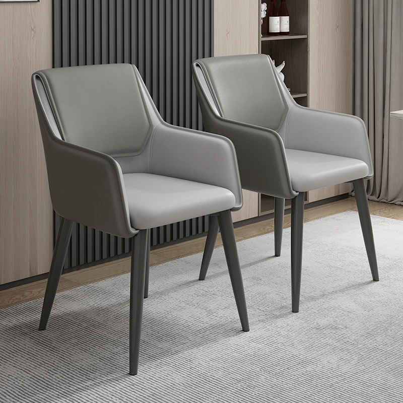 

Designer Italian luxury dining chairs, desks, chairs, study backrests, modern minimalist and creative stainless steel stools for