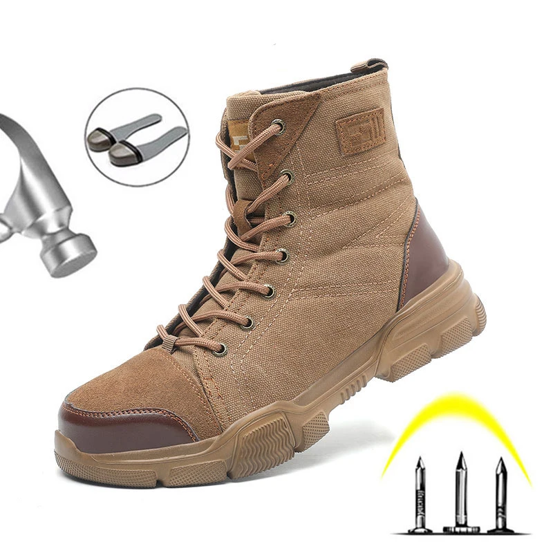 

Military Men Shoes Luxury Shoes Military Shoes Work Boots Combat Safety Boots Platform Boots Large Size 36-48 Zapatillas Hombre