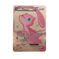 english version pokemon metal cards v max gx pikachu charizard mewtwo cartas pokemon metalicas game pokmon card kids toys