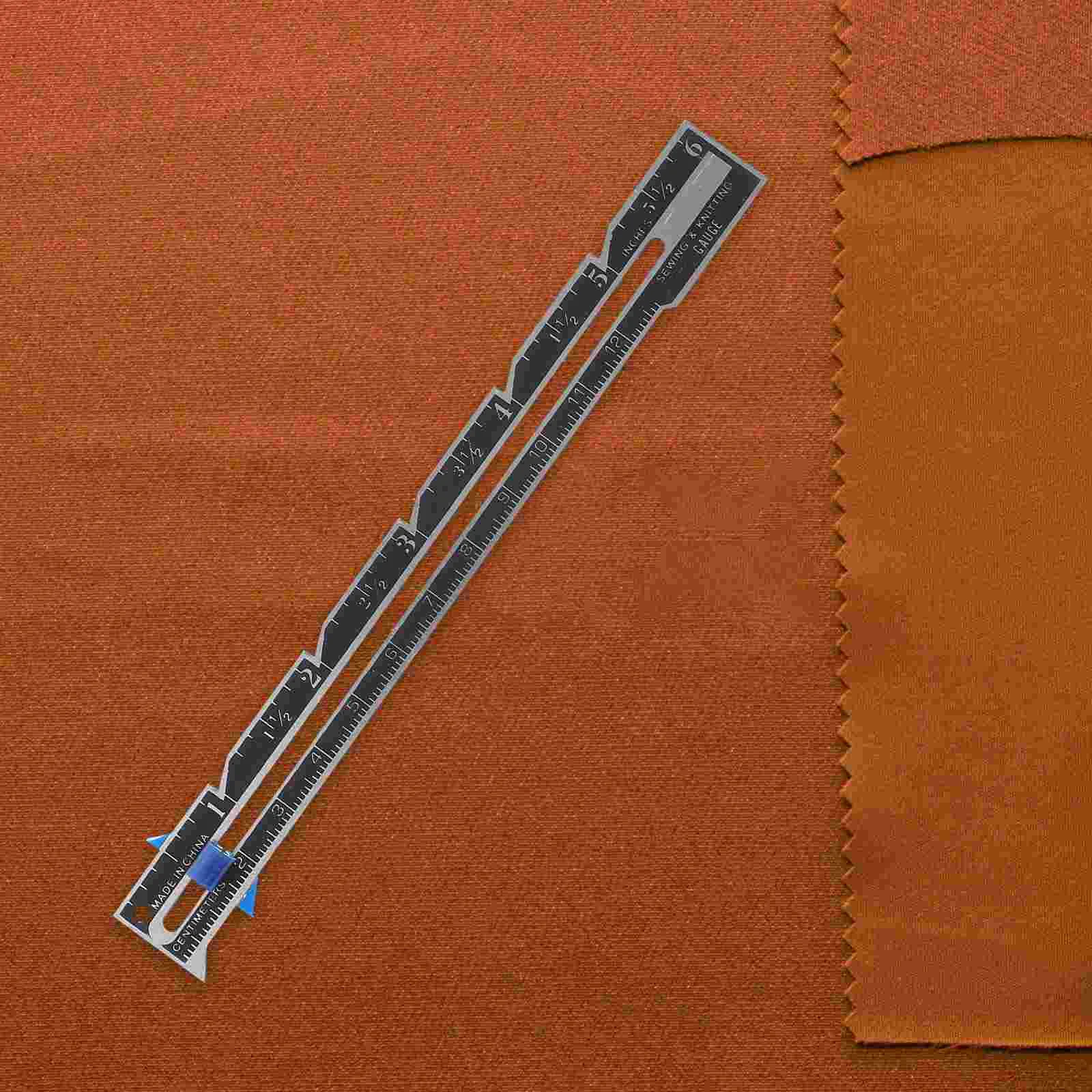 

12Pcs Quilting Ruler Measurement Sewing Ruler Button Sliding Gauge Sewing Gauge for Beginner Knitting