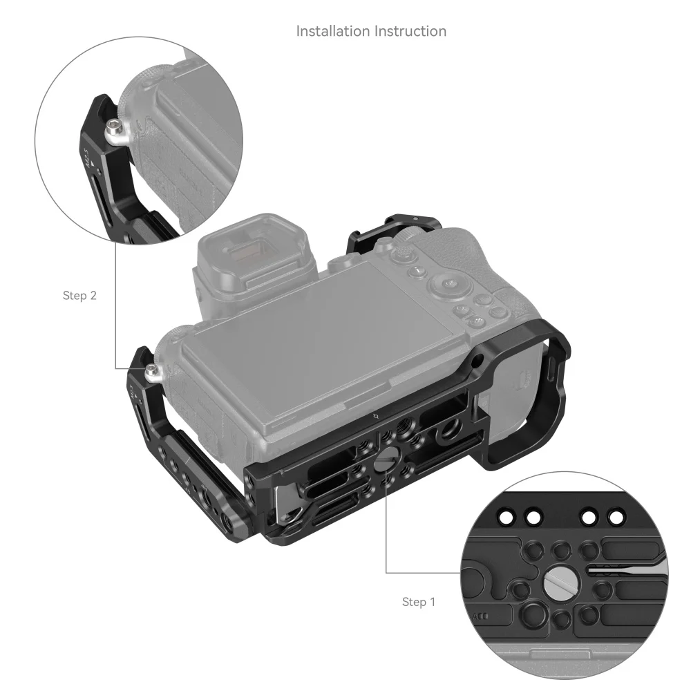 Полная клетка для камеры SmallRig Nikon Z5/Z6/Z7/Z6II/Z7II установка с холодным башмаком NATO Rail