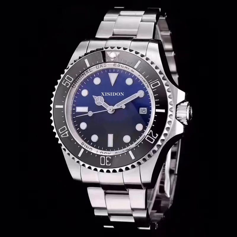 

Custom Luxury Brand 44mm Men's Mechanical Watch Miyota8215 Movement 316L Stainless Steel Watch With Rotatable Ceramic Bezel