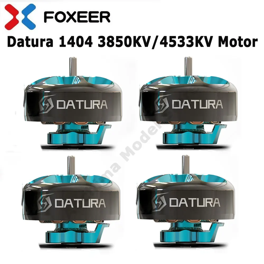 Foxeer Datura 1404 4533KV 3S 3850KV 4S FPV мотор Lipo 1 5 мм вал 3 дюйма реквизит для RC гоночного дрона