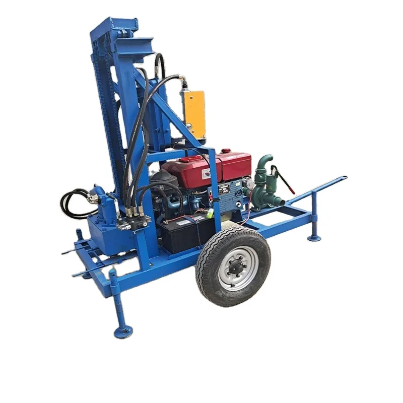 

Top quality Deep Water Well Drilling Machine 150m Hydraulic Mine Drilling Rig Hole Borehole Drill Machines for Sale