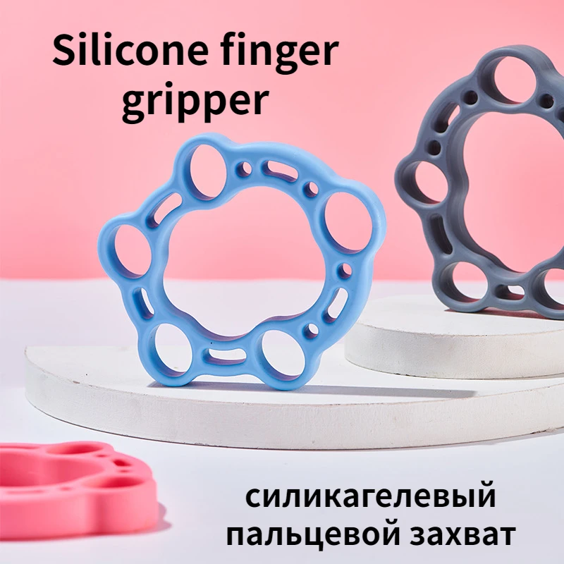 

Finger Gripper Silicone Hand Gripper Resistance Band Hand Grip Wrist Stretcher Finger Expander Strength Trainer Exercise