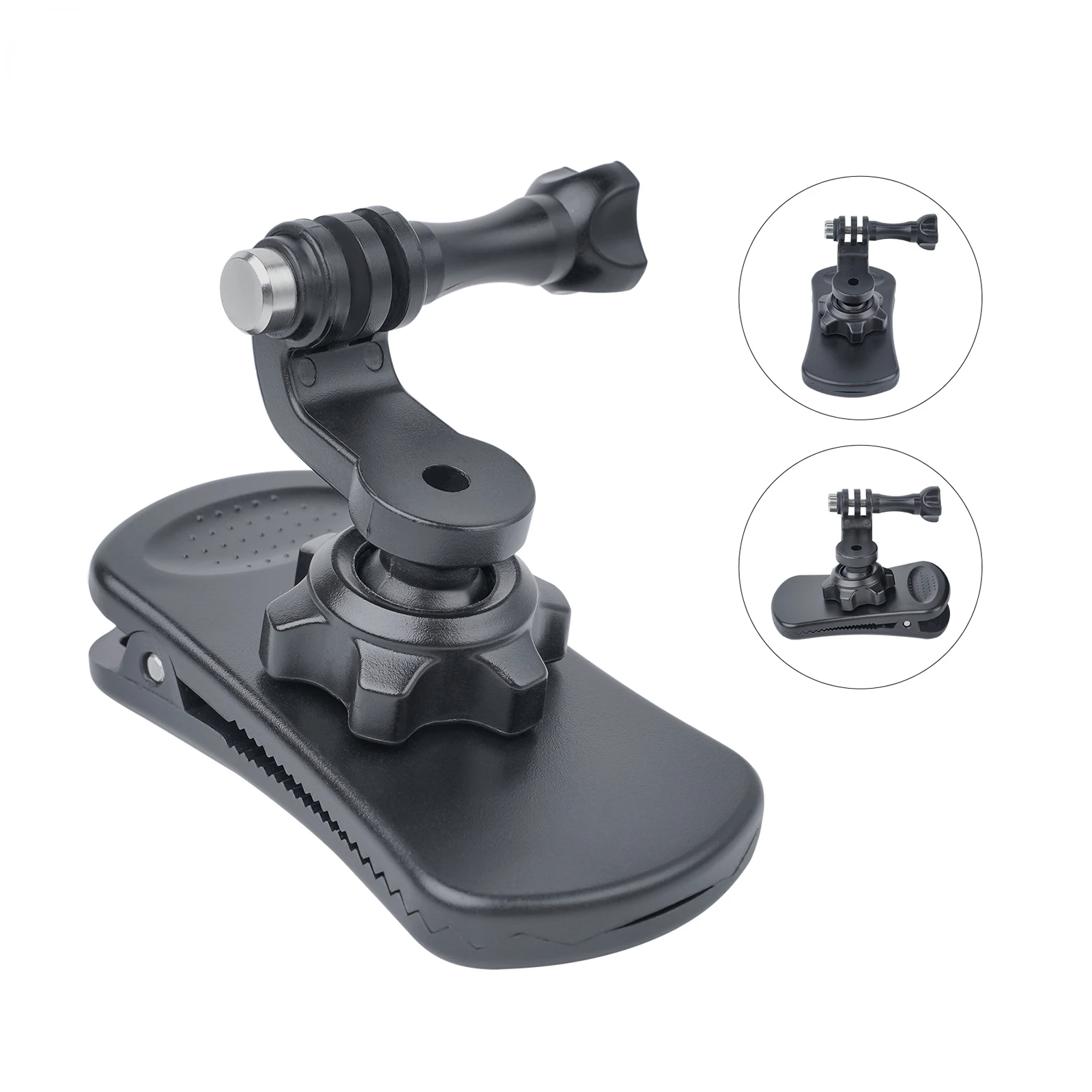 

360 Degree Rotation Backpack Clip Clamp Mount for GoPro Hero 10 9 8 7 6 5 4 Insta360 SJCAM EKEN Osmo For Action Camera