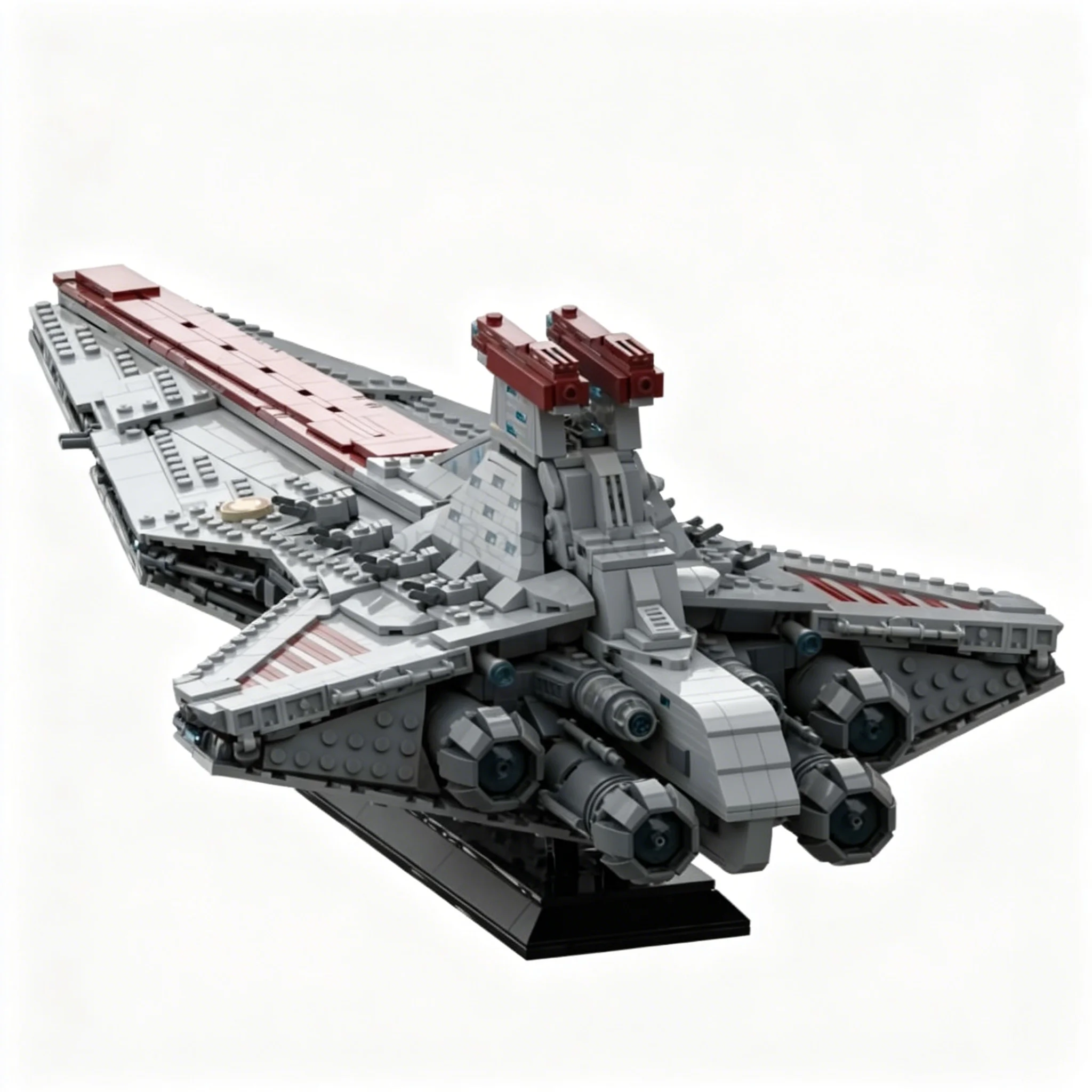 Фото 2261 деталь MOC: Конструктор «Звездная битва» — модель класса Venator SD, серия UCS. Идеальный подарок на Рождество для детей. №2