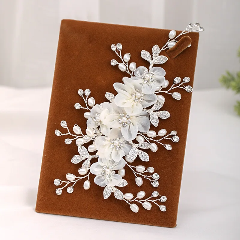 Женская заколка для волос с жемчугом