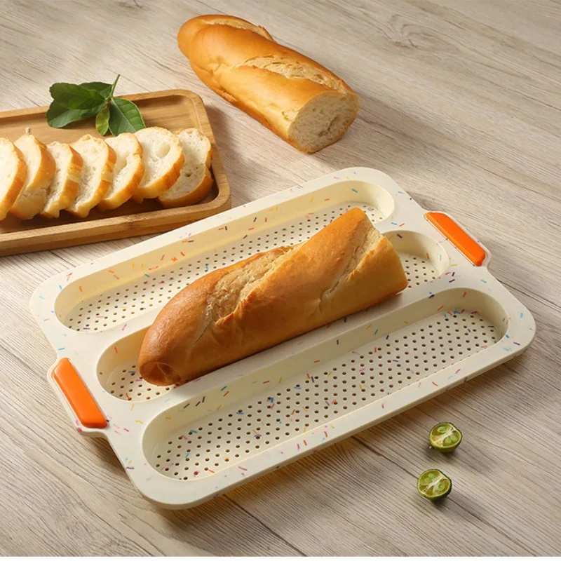 

French Bread Mold Silicone Baking Mould Nonstick DIY Bakeware Loaves Toast Loaf Making Kitchen Tool