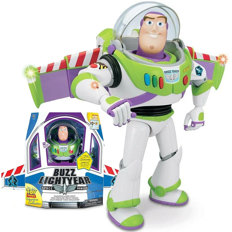 

Disney Pixar Toy Story Buzz Lightyear Talking Action Figure Cloth Body Model Doll Limited Edition Collectible Toy Gift Ornament