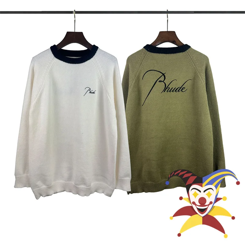 

Свитер с вышивкой в стиле ревеня, мужские и женские модные толстовки оверсайз с длинным рукавом