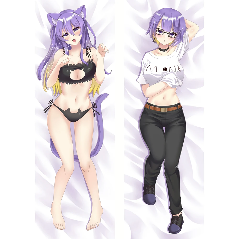 

50x180cm Anime Hololive VTuber Dakimakura Cospaly Pillowcase Hugging Body Pillow Case Game Pillows Otaku Bed Pillow Cover