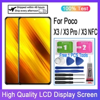 original for xiaomi poco x3 poco x3 pro poco x3 nfc lcd display touch screen digitizer replacement