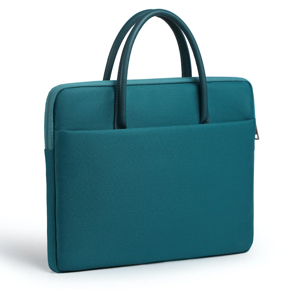 

Водонепроницаемая тканевая сумка для ноутбука 13, 14, 15,6 дюймов, сумка для ноутбука на молнии, портфель, сумка для ноутбука