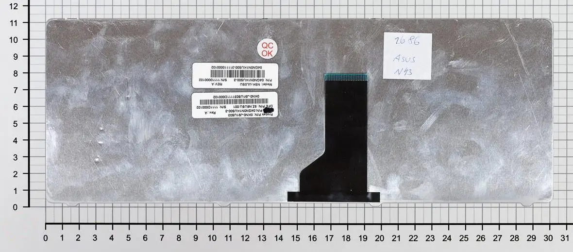 Клавиатура для Asus K84LY русская черная