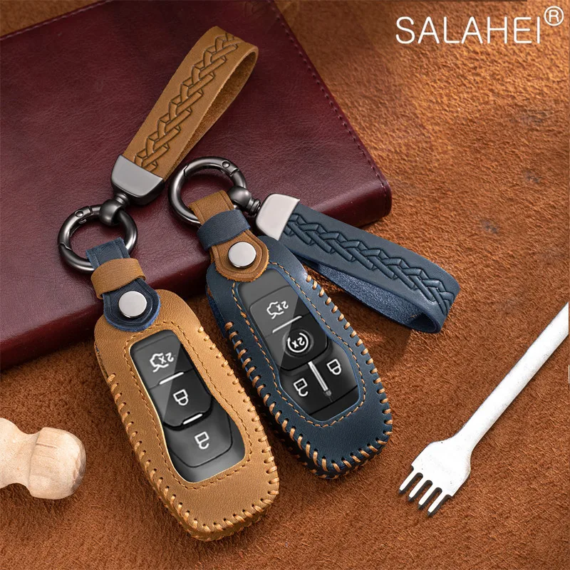 

Car Key Case Cover For Ford Fusion 3 4 ST Mondeo Mustang Explorer Edge F-150 EcoSport Kuga ST Line MK3 Escort Everest Ranger