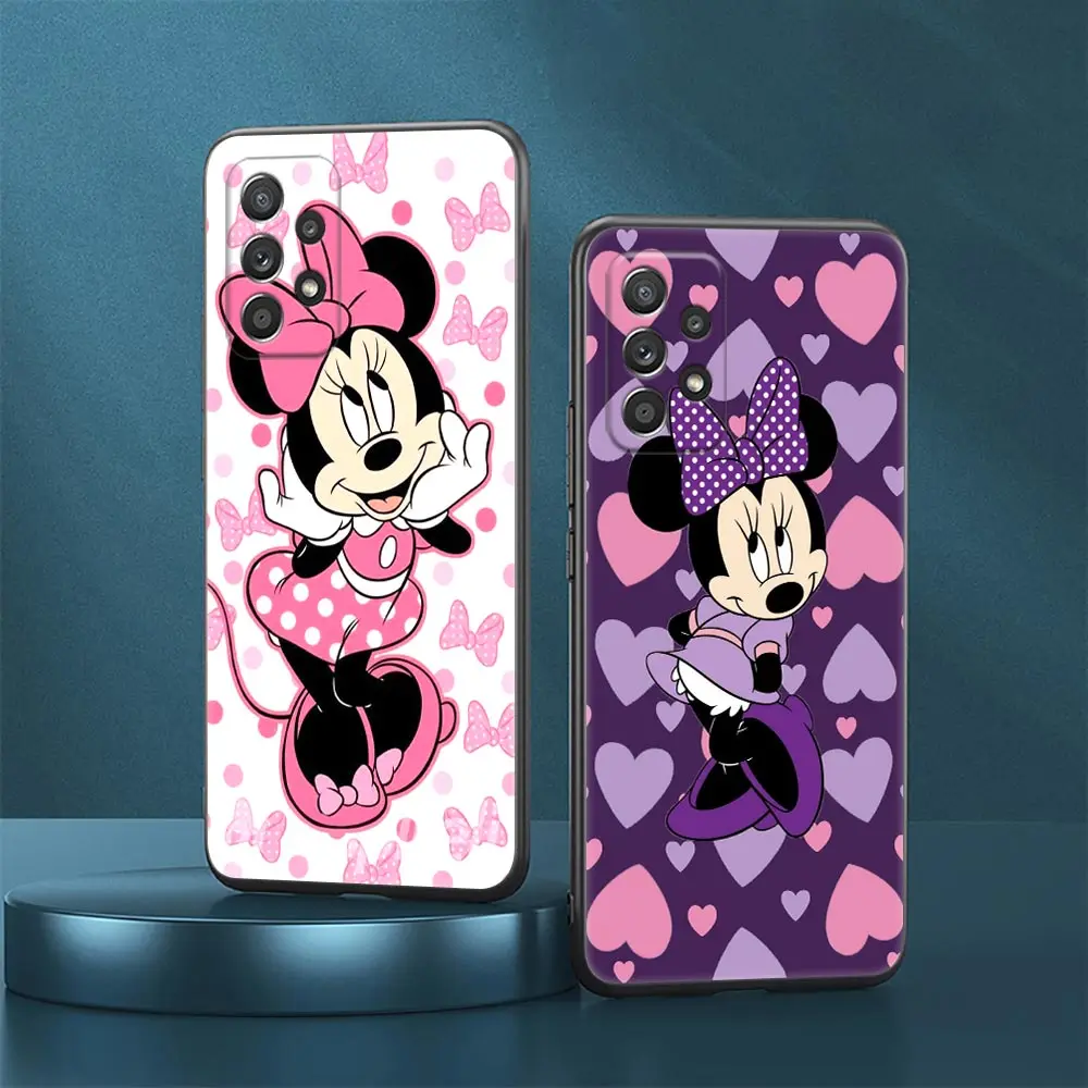 

Cartoon Minnie Mouse D-Disney Case For Samsung Galaxy A23 5G Cases A13 4G A24 A23 A12 A14 A21s A22 A01 A02 A03 A04 S Phone Cover