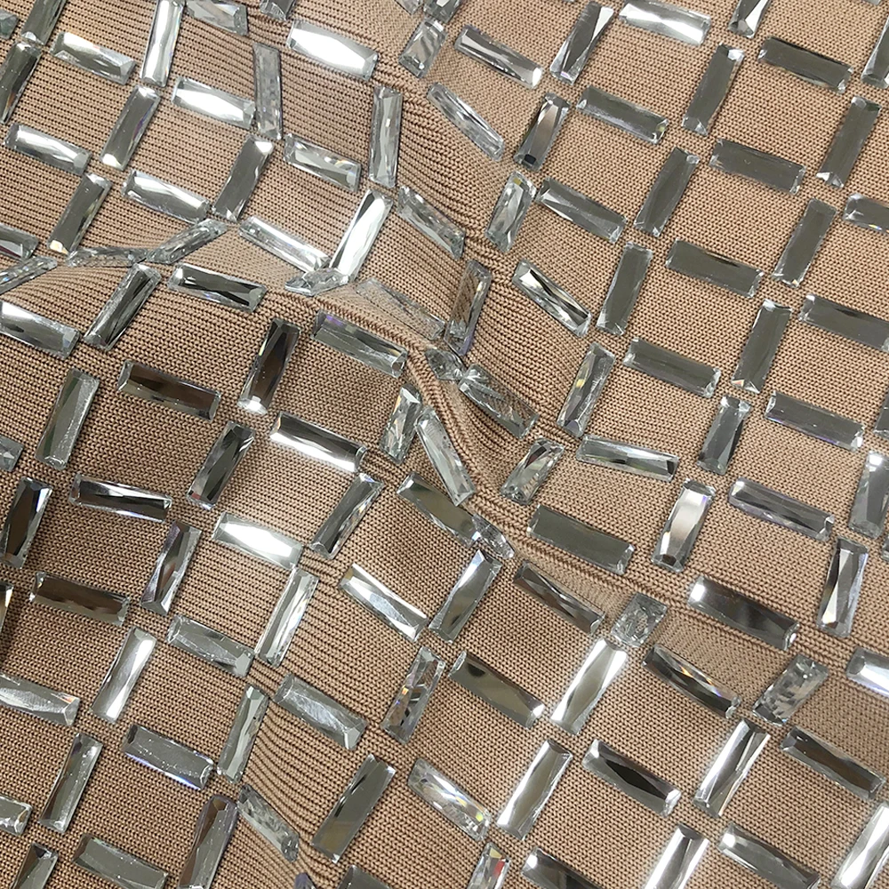 Женское сексуальное мини-бретелька с открытой спиной и кристаллами бриллиантами