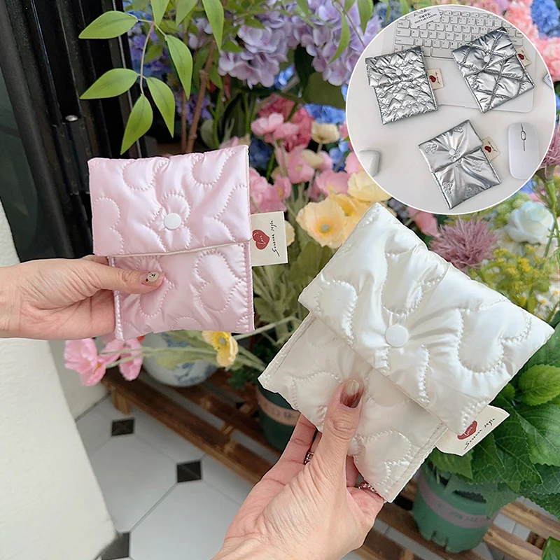 Корейская мягкая косметичка Mini Summah для женщин гигиеническое хранилище ватных