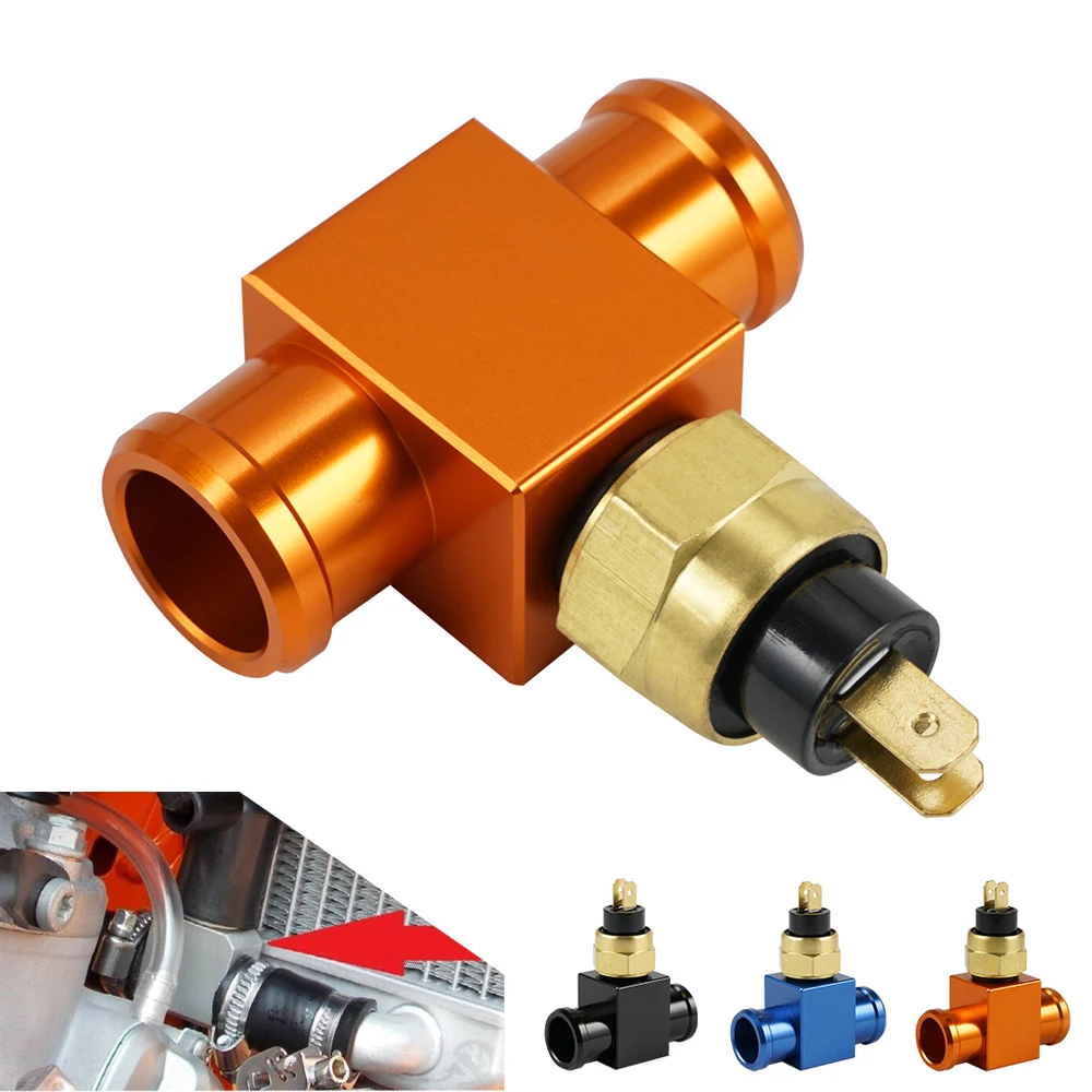 Переключатель температуры вентилятора радиатора 22 мм для KTM 125 150 200 250 300 350 400 450 500 530 EXC EXCF XC XCF XCW SX SXF Термостат включен